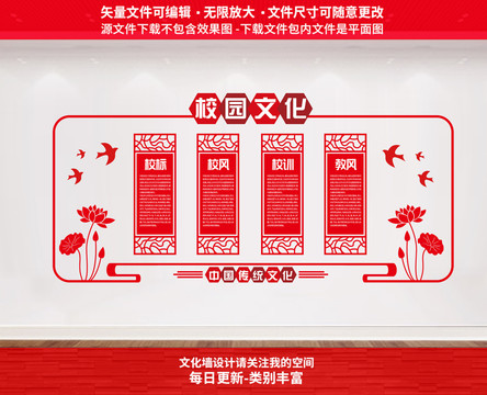 學(xué)校文化墻校風(fēng)校訓(xùn)教風(fēng)