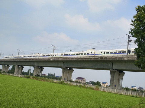 高铁高架风景