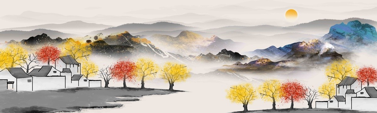 巨幅山水長(zhǎng)卷畫(huà)