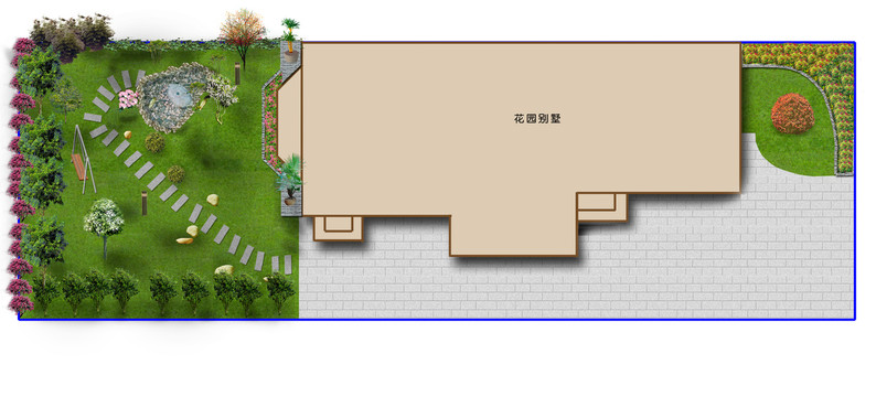 花園效果圖
