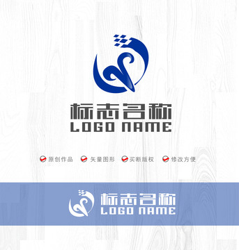 Y字母标志羊头科技logo