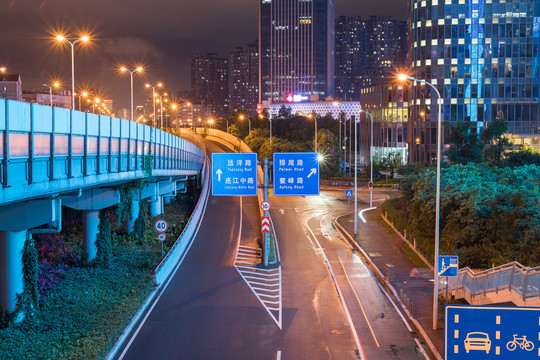 福州市连江南路夜景