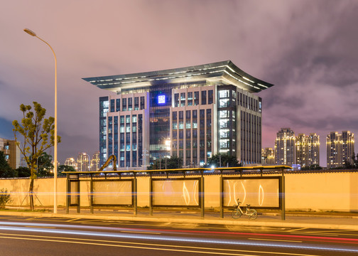 福州市图书馆夜景