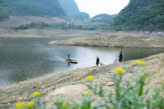 枯水期水库