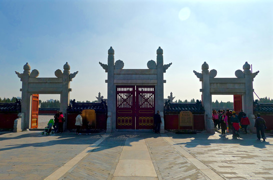 北京天坛公园棂星门