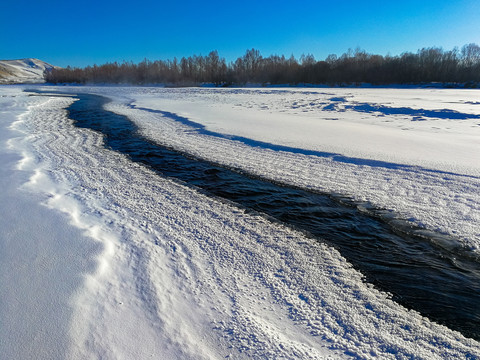 冬季的根河