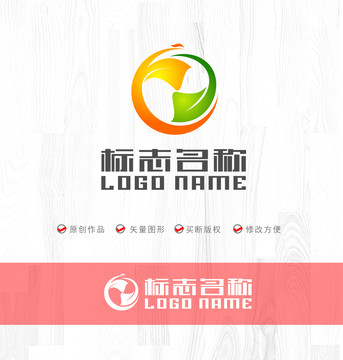 Y字母綠葉飛鳥logo