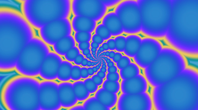 彩色螺旋几何背景图