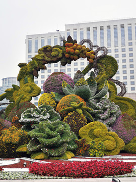 城市果篮花坛