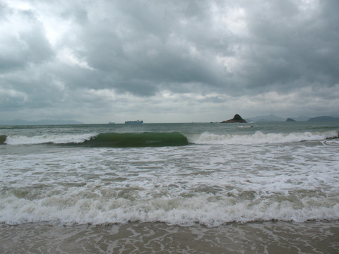 沙滩海浪