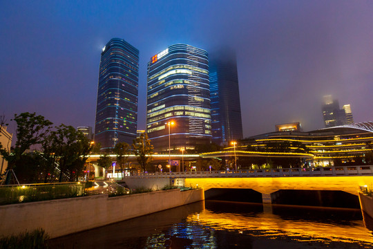 江苏苏州城市夜景