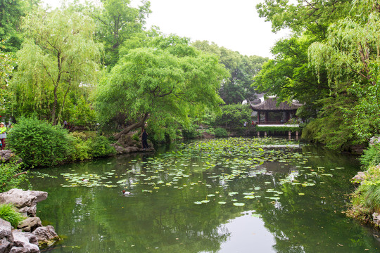 江苏苏州拙政园景区芙蓉榭