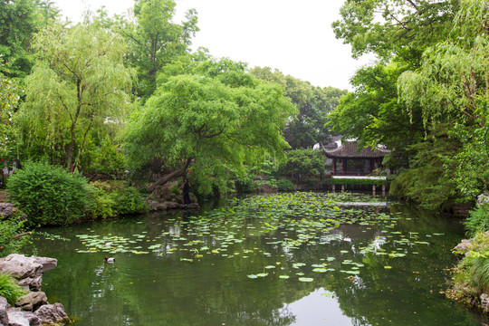 江苏苏州拙政园景区芙蓉榭