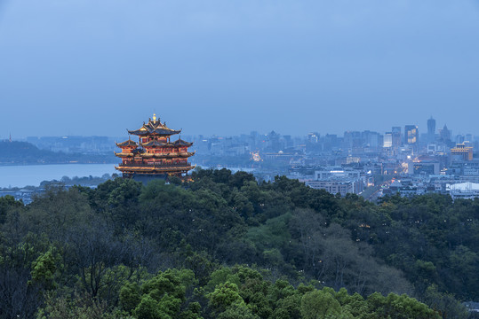 杭州吴山广场风光