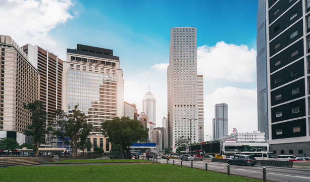 香港中环建筑街道