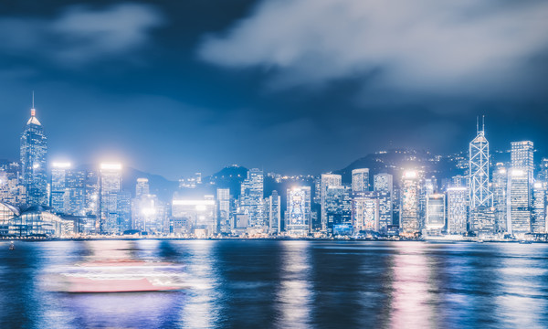 香港维多利亚港夜景