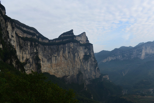 湖北省恩施大峡谷景区群山风景