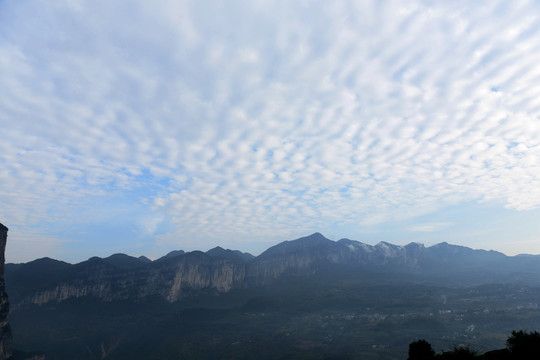 湖北省恩施大峡谷景区群山风景