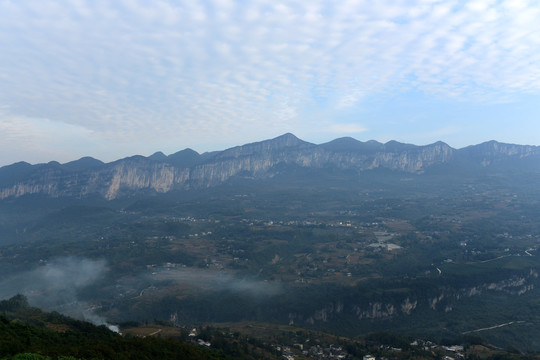 大峡谷景观大山森林