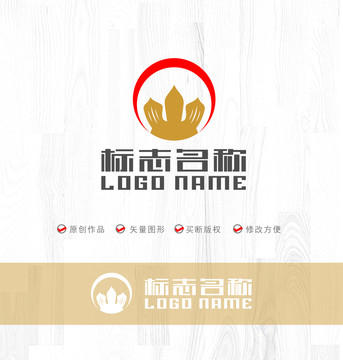 W皇冠紅日標(biāo)志科技logo