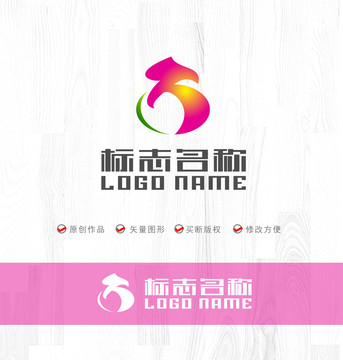 F字母B葫芦标志logo