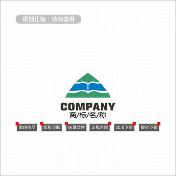 書籍建筑logo