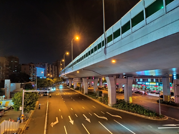 城市道路夜景