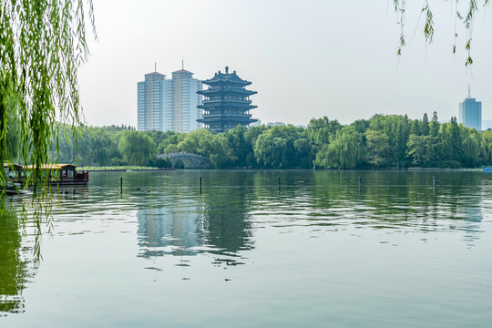 济南大明湖风光