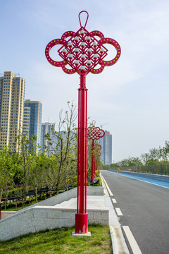 装饰造型中国结路灯