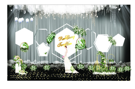 白色婚禮舞臺(tái)