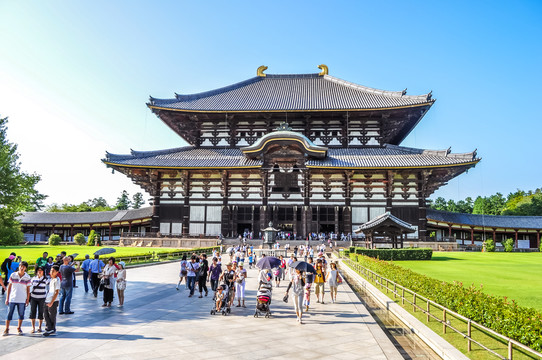 日本奈良东大寺风光