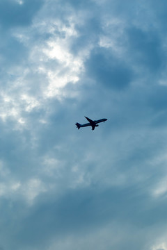 天空中的飞机