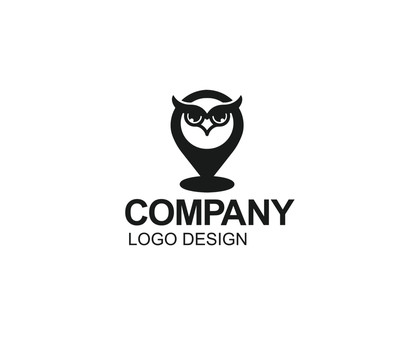 貓頭鷹定位LOGO