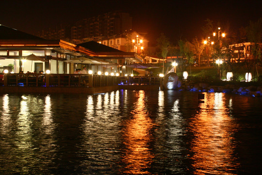 唐城墙遗址公园夜景