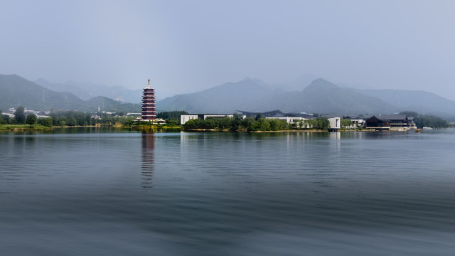 中国北方水墨山水风景