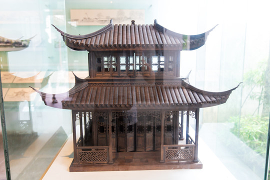 苏州园林博物馆狮子林卧云室模型