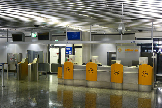 德国法兰克福机场候机厅登机口