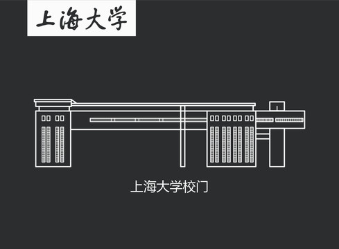 上海大学校门