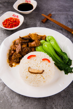 鸭肉饭套餐