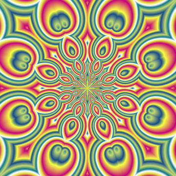 窗簾花卉