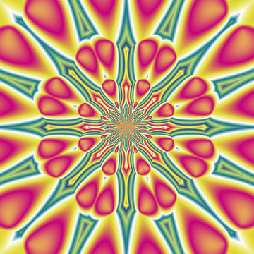 窗簾花卉