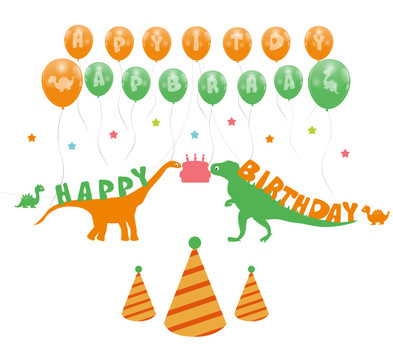 恐龍生日派對裝飾套裝