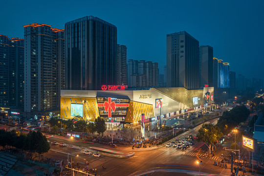 石家庄长安万达夜景