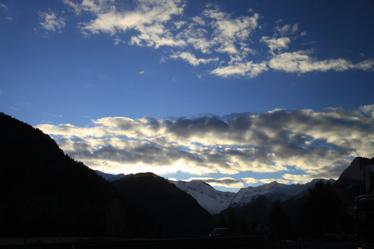 欧洲雪山风光