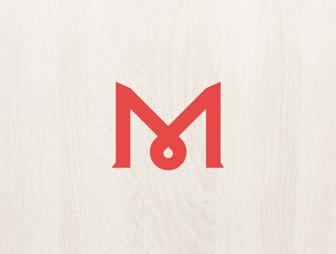 logo標志商標字體設計M