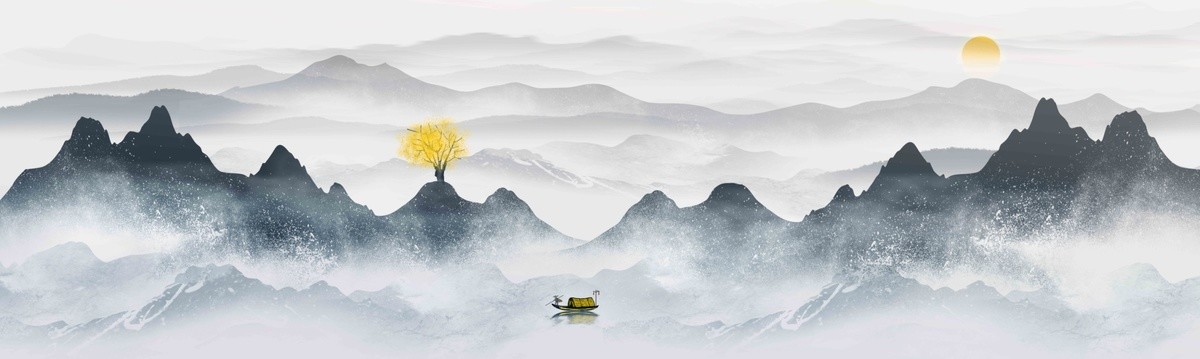 巨幅北歐山水畫(huà)