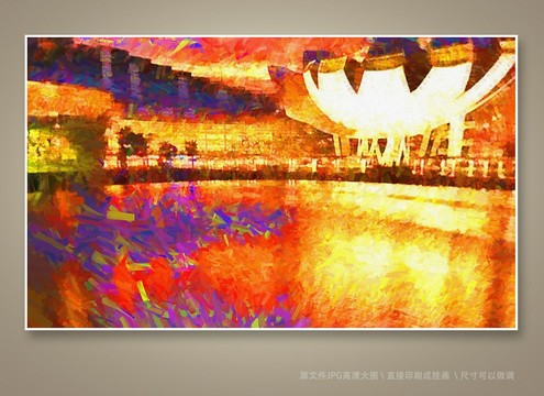 抽象油畫