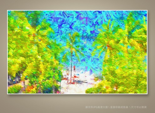 抽象油畫