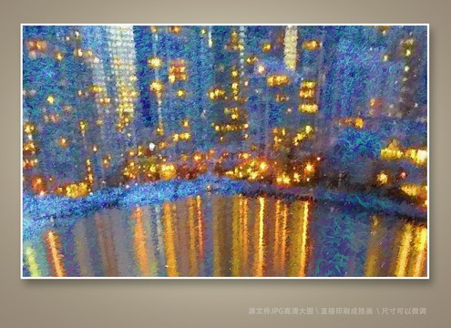 抽象油畫