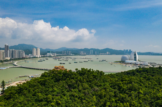 航拍香洲港
